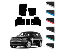 GCM - Car Floor Mats for Land Rover Range Rover Vogue 2012 To 2022 Full Coverage Floor Protection - Anti Slip & Fit Car Mat with Clips Easy to Clean Car Carpet for All-Weather- Grey Edging, Carpet