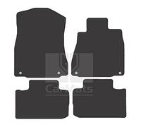 GCM - Car Floor Mats for Lexus IS300h 2013 To Present Full Coverage Floor Protection - Anti Slip & Fit Car Mat with Clips Easy to Clean Car Carpet for All-Weather- Black Edging, Carpet