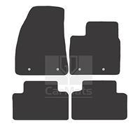 GCM - Car Floor Mats for MG Motors UK MG5 EV 2020 To Present Full Coverage Floor Protection - Anti Slip & Fit Car Mat with Clips Easy to Clean Car Carpet for All-Weather- Black Edging, Carpet