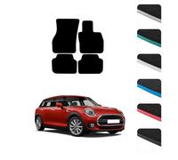 GCM - Car Floor Mats for MINI Clubman 2015 To 2024 (F54) Full Coverage Floor Protection - Anti Slip & Fit Car Mat with Clips Easy to Clean Car Carpet for All-Weather- Grey Edging, Carpet