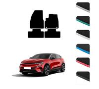 GCM - Car Floor Mats for Renault Megane E-Tech 2022+ Full Coverage Floor Protection - Anti Slip & Fit Car Mat with Clips Easy to Clean Car Carpet for All-Weather- Grey Edging, Carpet