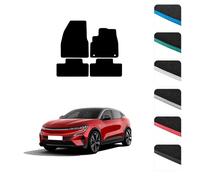 GCM - Car Floor Mats for Renault Megane E-Tech 2022+ Full Coverage Floor Protection - Anti Slip & Fit Car Mat with Clips Easy to Clean Car Carpet for All-Weather- Blue Edging, Carpet