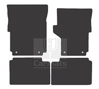 GCM - Car Floor Mats for Volkswagen Amarok Double Cab 2010 To Present - Anti Slip & Fit Rubber Car Mats with Clips Easy to Clean Heavy Duty for All-Weather- Black Edging, Rubber