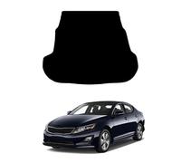 GCM - Tailored Car Boot Liner Mat Compatible with Kia Optima 2012-2016 Fit Rubber Boot Mat - Waterproof, Anti-Slip & Heavy Duty Easy Clean Mats (Black Edging, Rubber)