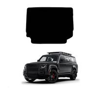 GCM - Tailored Car Boot Liner Mat Compatible with Land Rover Defender 110 5 Seat One Piece Rear 2020+ Fit Rubber Boot Mat - Waterproof, Anti-Slip & Heavy Duty Easy Clean Mats (White Edging, Rubber)