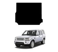 GCM - Tailored Car Boot Liner Mat Compatible with Landrover Discovery 4 2013-2017 Fit Carpet Boot Mat, Full Protection Anti-Slip Easy Clean Mats (Black Edging, Carpet)