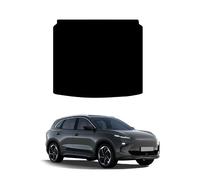 GCM - Tailored Car Boot Liner Mat Compatible with MG Motor Mg5 Ev Estate Lhd 2021+ Fit Carpet Boot Mat, Full Protection Anti-Slip Easy Clean Mats (Black Edging, Rubber)