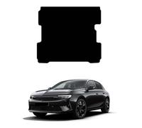 GCM - Tailored Car Boot Liner Mat Compatible with VAUXHALL ASTRA K Estate 2015 to Present Fit Rubber Boot Mat - Waterproof, Anti-Slip & Heavy Duty Easy Clean Mats (Black Edging, Rubber)