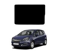 GCM - Tailored Car Boot Liner Mat Compatible with Vauxhall Meriva 2010-2017 Fit Rubber Boot Mat - Waterproof, Anti-Slip & Heavy Duty Easy Clean Mats (Black Edging, Rubber)