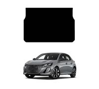GCM - Tailored Car Boot Liners Mat Compatible with Peugeot 208 2012-2018 Fit Carpet Boot Mat, Full Protection Anti-Slip Easy Clean Mats (Blue Edging, Carpet)