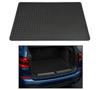 GCM - Tailored Car Universal Boot Liner Mat - All Vehicle Fit, Durable Rubber Boot Mat - Waterproof, Anti-Slip & Heavy Duty Easy Clean Mats(Grey Edging, Rubber)