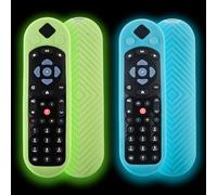 GCNWW 2 Pcs Cover for Sky Q Remote Control Cover Sky135, Portability Silicone Holder Sky Q Touch and Non-Touch Remote with Lanyard Anti-Slip and Anti-Seismic (2 Colours)