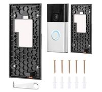 GCNWW 2024 Ring Doorbell Mount No Drill for Battery Video Doorbell(2024 Release), Portability Self-Adhesive Doorbell Door Holder Mounting Bracket Accessories with Sticky Pad for Home Office