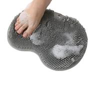 GCNWW 2Pack Foot Scrubber for Shower, Practical Foot Cleaner Massager with Non-Slip Suction Cups and Round Hole Hanging Design for Massage & Cleaning(Pink and Gray)