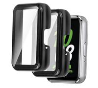 GCNWW 2Pcs for Samsung Fit 3 Screen Protector, Full Wrap Watch Screen Protector Made of Tempered Glass, Offering Complete Protection Against Daily Wear and Scratches