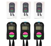 GCNWW 3 Pcs Digital Handheld Clicker Counter, Practical Electronic Clicker with Add/Subtract and LCD Display, Portable Tally Counter for Golf Scoring, Sports Coaching, Events, Inventory