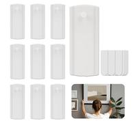 GCNWW Damage-Free Picture Hanging Kit - 10 Picture Hangers & 12 Large Removable Adhesive Strips, Heavy Duty Adhesive Hooks & Strips for Walls | No Nails, No Residue | Holds 2kg