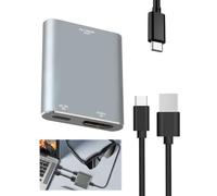 GCNWW HDMI to USB C Adapter 4K@60Hz USB C HDMI Adapter Compatible with XREAL One Pro/Air-Rokid Air/Max-Nreal Air-Thunderbird AR-GRAWOOA-Switch-Viture One-PS5/4-Xbox-Steam Deck