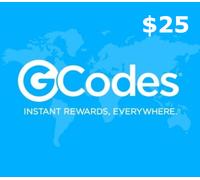GCodes® Global Experiences $25 Gift Card US