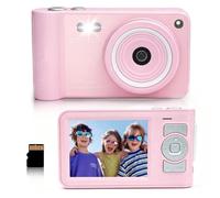 GCORDER New Digital Camera 50MP FHD 1080P Point and Shoot Camera with 16X Zoom Anti Shake Compact Camera for Kids