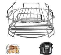 GCQ Air Fryer Accessories for Ninja Foodi OP450UK OP500UK 7 in 1 7.5L Electric MAX Multi-Cooker Pressure Cooker, Stainless Steel Air Fryer Wire Rack Replacement Parts, Dishwasher Safe