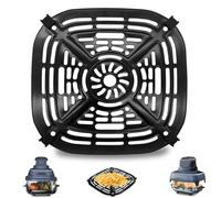 GCQ Air Fryer Grill Pan for Ninja Crispi Portable 3.8L 4 in1 FN101UKGY Air Fryer, Replacement Air Fryer Crisper Plate Grill Plate Tray Accessories with Rubber Bumpers, Dishwasher Safe