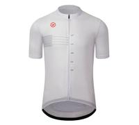 GCRFL Men's Cycling Jersey Short Sleeves Biking Bike Jersey Shirt Lightweight Breathable Fabric (220, S) White