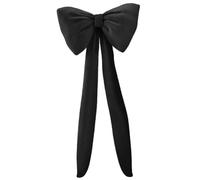 Gcroet 1PC Christmas Tree Topper Bow 40 Inch Extra Large Black Christmas Tree Bows for Wall Backdrop Birthday Party Decoration