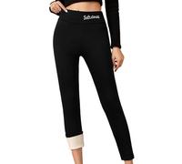 Gcroet 1PC Fleece Lined Leggings Women, Warm Winter Fleece Lined Leggings Tummy Control High Waisted Workout Winter Warm Soft Yoga Pants, M