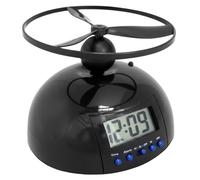 Gcroet 1PC Flying Alarm Clock Helicopter Rolling Alarm Clock for Heavy Sleepers LED Digital with Snooze Backlight Fun Wake-Up Tool