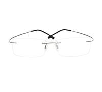 Gcroet 1PC Frameless Glasses, Ultra-Light Memory Titanium Rimless Reading Glasses for Men and Women