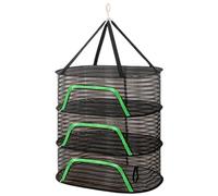 Gcroet 1PC Herb Drying Rack Polyester Mesh Quick-Drying Herb Dryer Drying Racks For Herbs Large Capacity 3-Layer Foldable Hanging Zippered Mesh Drying Rack for Drying Fish Vegetables Fruit Herb