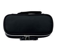 Gcroet 1PC Pencil Case Black Large Pencil Case Boys with Safe Lock & Handle 4-Layer Stationary Bag for Office College School