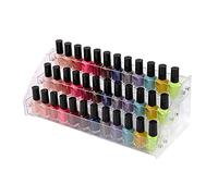 Gcroet 3 Tiers Clear Nail Polish Display Rack Stand Holder,Acrylic Nail Polish Organiser Storage Rack Shelf Holds,Makeup Holder,Nail Varnish Storage,Essential Oil Paints Ink Holder for Bottles