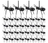 Gcroet 36Pcs Ant Toothpicks, Reusable Plastic Toothpicks, Cute Food Picks Dessert Fork for Bug Themed Birthday Party Halloween Party Decorations Supplies..