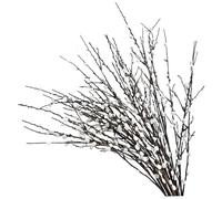 Gcroet 4 Bundles Artificial Pussy Willow Branches 31.5 In Long Realistic Pussywillows with White Flowers DIY Decorative Dried Pussy Willow Branches for Vases Wedding Photography Prop