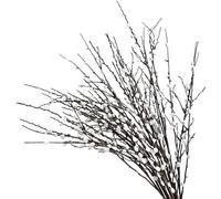 Gcroet 4 Bundles Artificial Pussy Willow Branches 31.5 In Long Realistic Pussywillows with White Flowers DIY Decorative Dried Pussy Willow Branches for Vases Wedding Photography Prop ..
