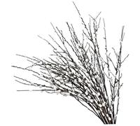 Gcroet 4 Bundles Artificial Pussy Willow Branches 31.5 In Long Realistic Pussywillows with White Flowers DIY Decorative Dried Pussy Willow Branches for Vases Wedding Photography Prop ..