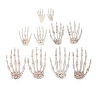 Gcroet 5 Pairs of Halloween Realistic Life-Size Skeleton Hand, Plastic Dummy Hand Bones for Haunted House Accessory Zombie Party.