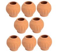 Gcroet 8Pcs Mini Terracotta Pot, 1.2x1.1 Vintage Mini Clay Pots, Succulent Pots Miniature Terracotta Pot, DIY Friendly Clay Pot for Succulent, Dollhouse Decor & More