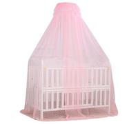 Gcroet Baby Bed Canopy, Adjustable Height Bed Canopy with Encrypted Mesh, Breathable Skin-Friendly Curtains for Baby Toddler Bedroom Decoration Accessories..