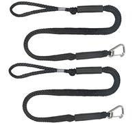 Gcroet Bungee Dock Line Mooring Rope for Boat, 2Pack Stretchable Boat Dock Lines Bungee Dock Line Stretchable Rope Mooring Rope Sailing Rope Marine Accessories 4FT