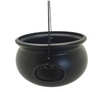 Gcroet Cauldron 12.6 Inch Witches Cauldron Halloween Candy Bowl Holder Plastic Pot with HandleTrick or Treat Party Supplies Halloween Decorations