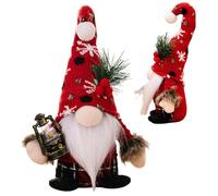 Gcroet Christmas Gnomes, Cute Faceless Gnomes Christmas Figurines with Beard, Plush Stuffed Dwarf for Home Holiday Decor, Girl..