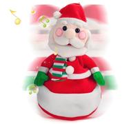 Gcroet Christmas Hat Singing and Dancing Electric Santa Hat Plush Velvet Funny Toy Cap for Christmas New Year Party Supplies.