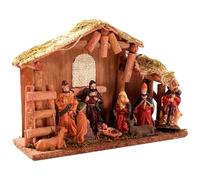 Gcroet Christmas Nativity Set Religious Nativity Scene & Figures for Christmas Indoor Tabletop Decorations