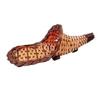 Gcroet Cornucopia Basket, 15.4 Inch Weaving Horn of Plenty Fruit Basket, Breathable Cornucopia Decor for Thanksgiving Centerpieces Table Fall Party Decor