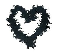 Gcroet Feather Boa Black, Dance Feather Scarf Fancy Dress Costume for Party 2M feather scarf Feather Scarf,Feather Boa,Dress Feather Boa,Feather Strap,Turkey Feather Boa,Burlesque Feathers