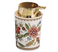 Gcroet Foaming Hand Soap Dispenser, Charming Floral Vintage Ceramic Soap Dispenser with Pump for Bathroom, 8.8 oz, Assorted Color.