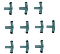 Gcroet Greenhouse Frame Connectors Fitting Build Support Canes Connector, 11mm Plastic 3 Way Corner 10PCS Frame Connectors Canes Connectors Plant Stakes Gardening Framework Building Connectors